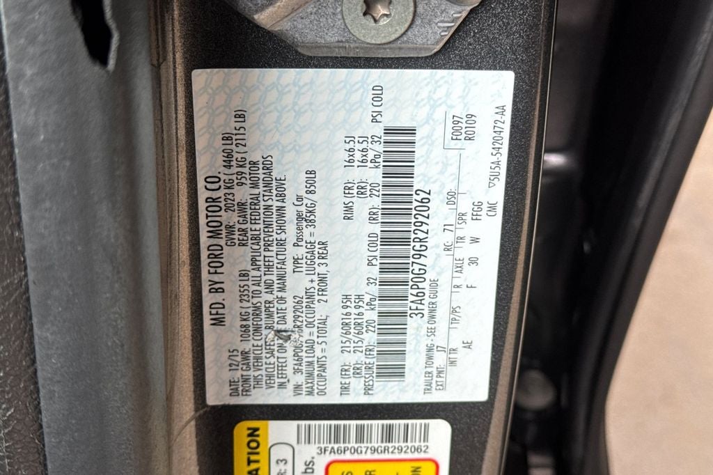 2016 Ford Fusion S