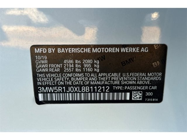 2020 BMW 3 Series 330i