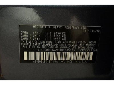 2017 Subaru Legacy 2.5i Limited