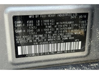 2011 Subaru Outback 2.5i Limited