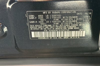 2019 Subaru Outback 3.6R Limited
