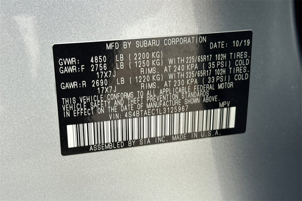 2020 Subaru Outback Premium