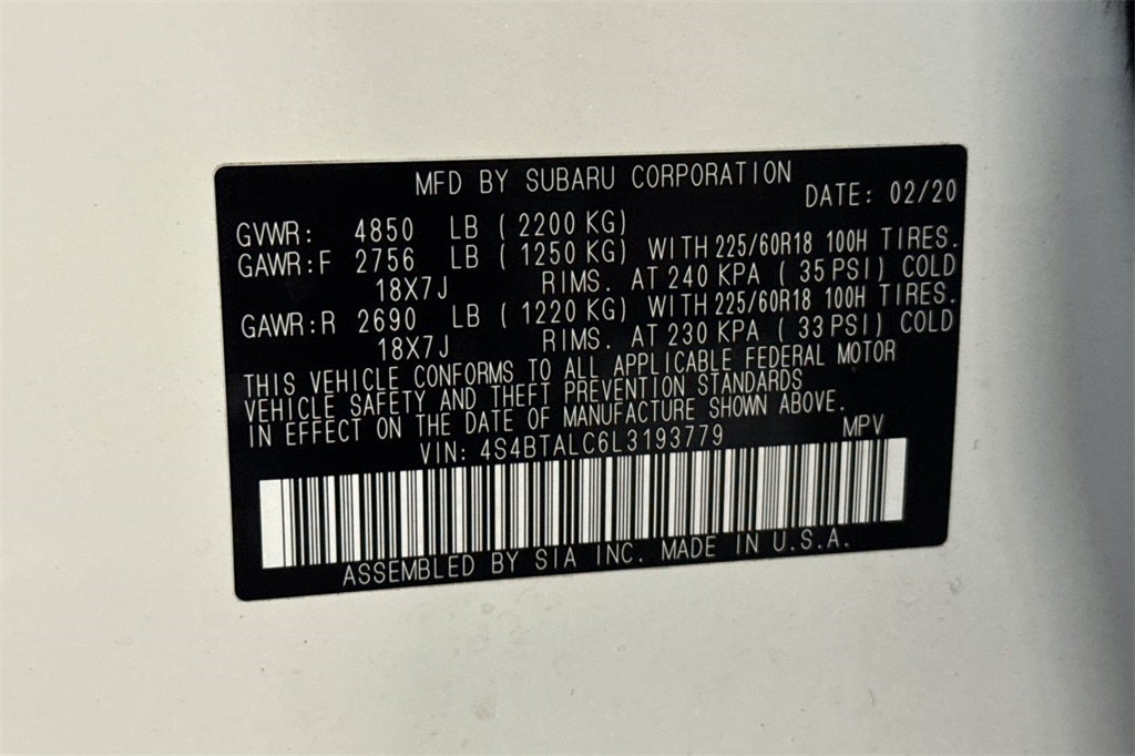 2020 Subaru Outback Limited