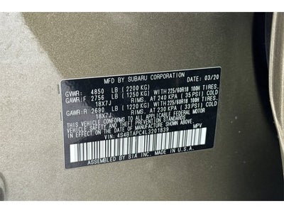 2020 Subaru Outback Touring