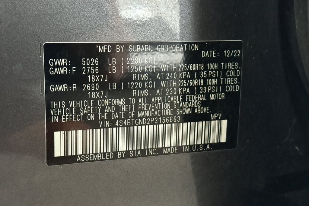 2023 Subaru Outback Limited XT