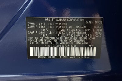 2024 Subaru Crosstrek Sport