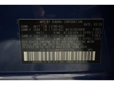 2025 Subaru Crosstrek Limited