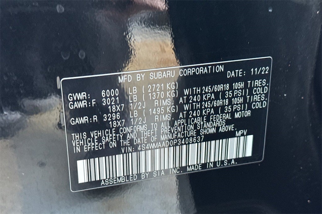 2023 Subaru Ascent Base