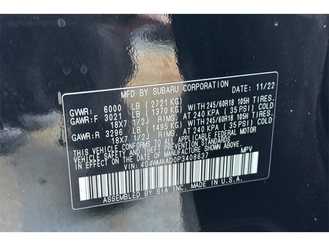 2023 Subaru Ascent Base