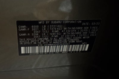 2023 Subaru Ascent Onyx Edition