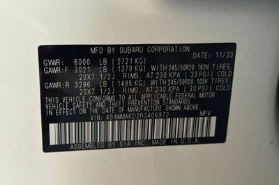 2024 Subaru Ascent Onyx Edition