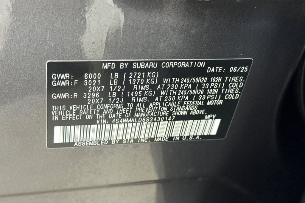 2025 Subaru Ascent Limited