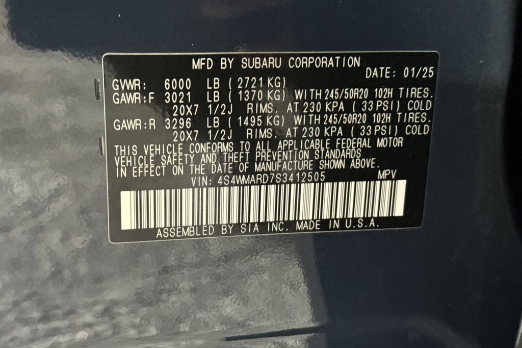 2025 Subaru Ascent Limited Bronze Edition