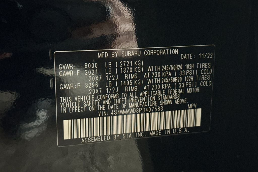 2023 Subaru Ascent Touring