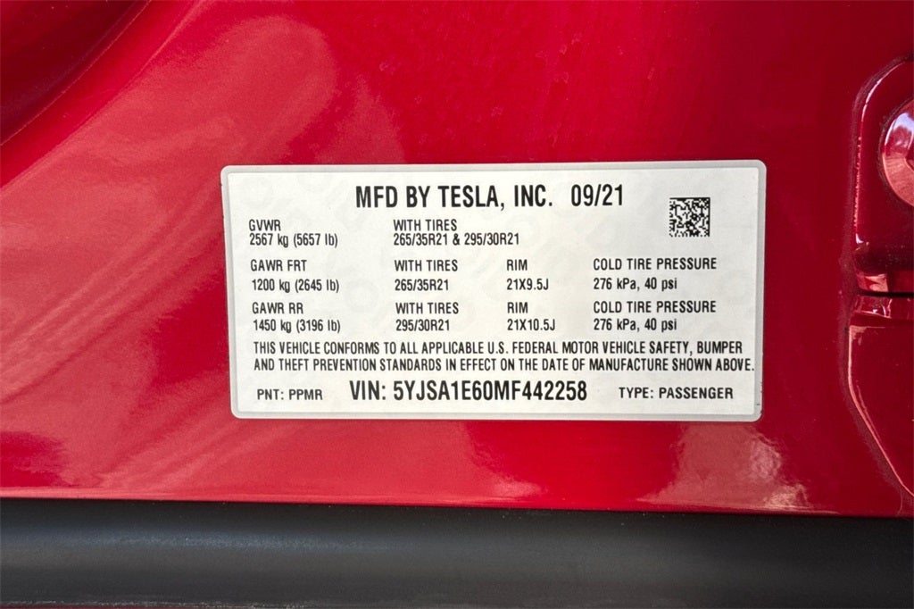 2021 Tesla Model S Plaid