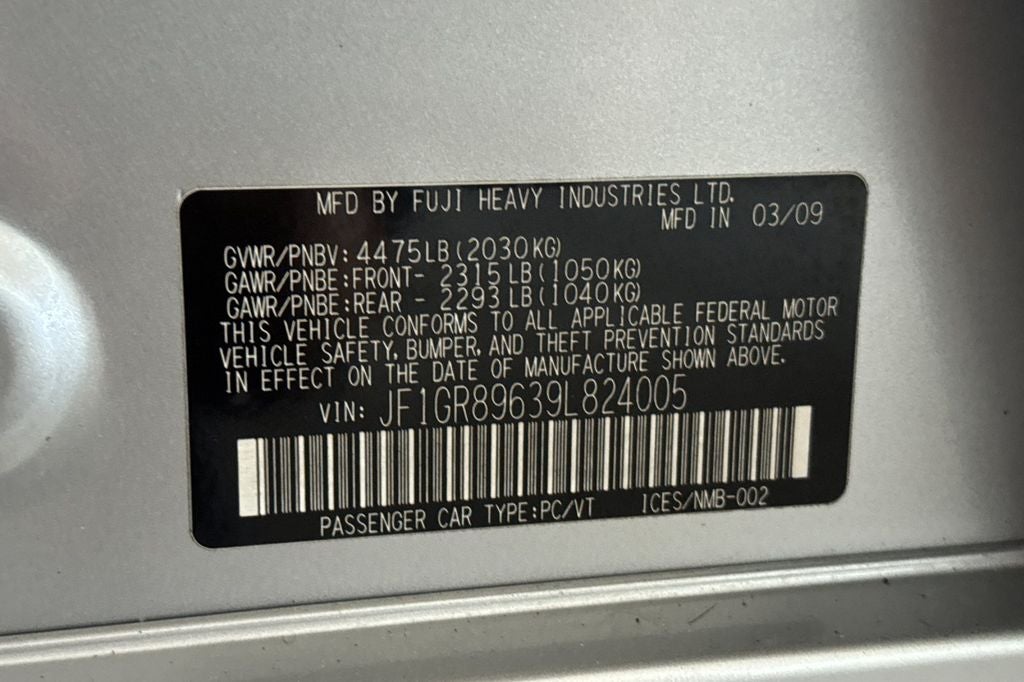 2009 Subaru Impreza WRX STi