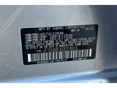 2025 Subaru Impreza Base