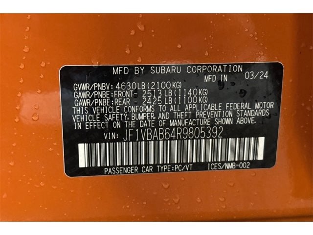 2024 Subaru WRX Base