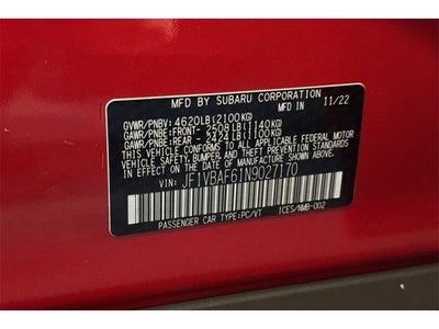 2022 Subaru WRX Premium