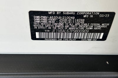 2023 Subaru WRX Limited