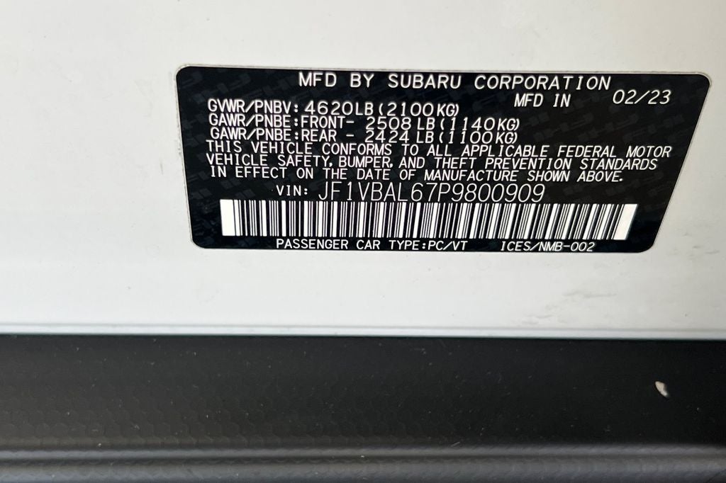 2023 Subaru WRX Limited