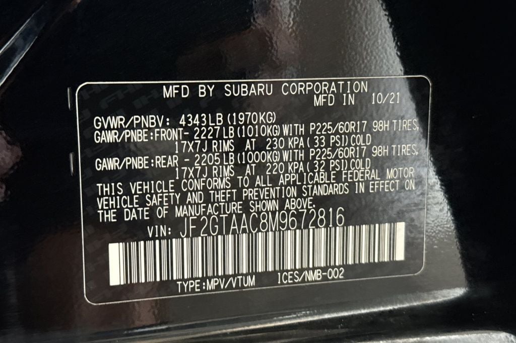 2021 Subaru Crosstrek Base