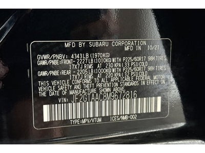 2021 Subaru Crosstrek Base