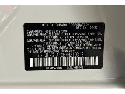 2022 Subaru Crosstrek Premium