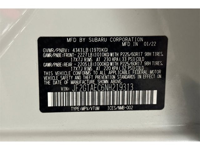 2022 Subaru Crosstrek Premium