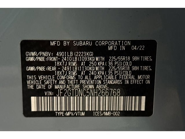 2022 Subaru Crosstrek Hybrid