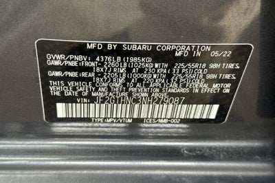 2022 Subaru Crosstrek Limited