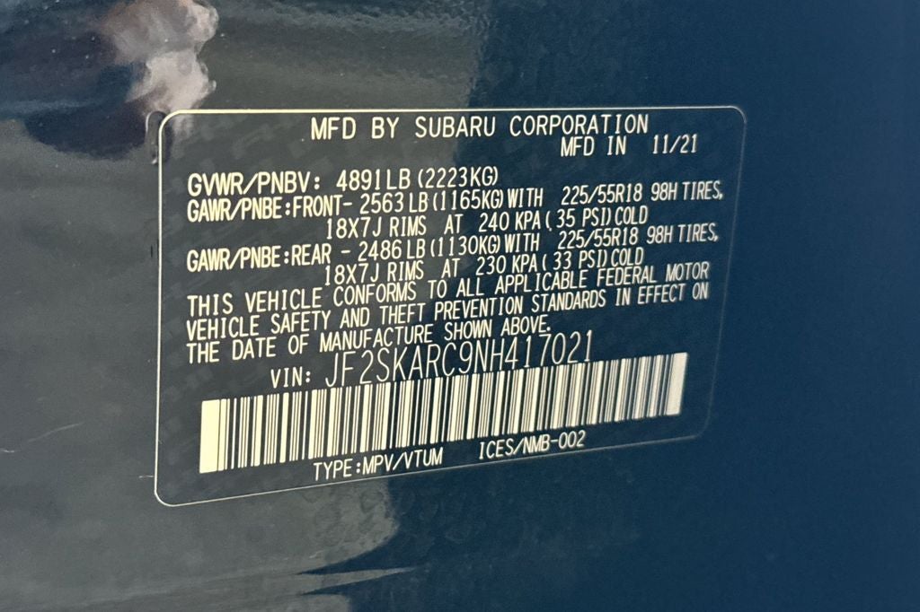 2022 Subaru Forester Touring