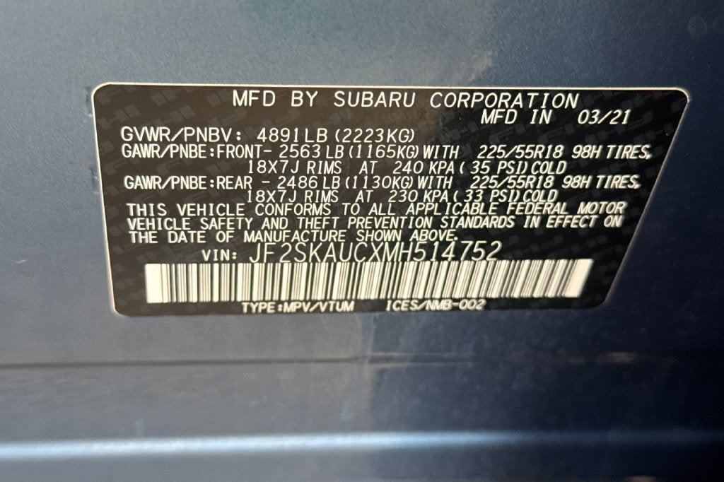 2021 Subaru Forester Limited