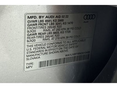 2022 Audi Q7 55 Premium Plus quattro