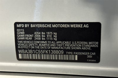 2015 BMW 3 Series 320i