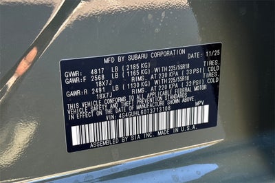 2026 Subaru Crosstrek Limited