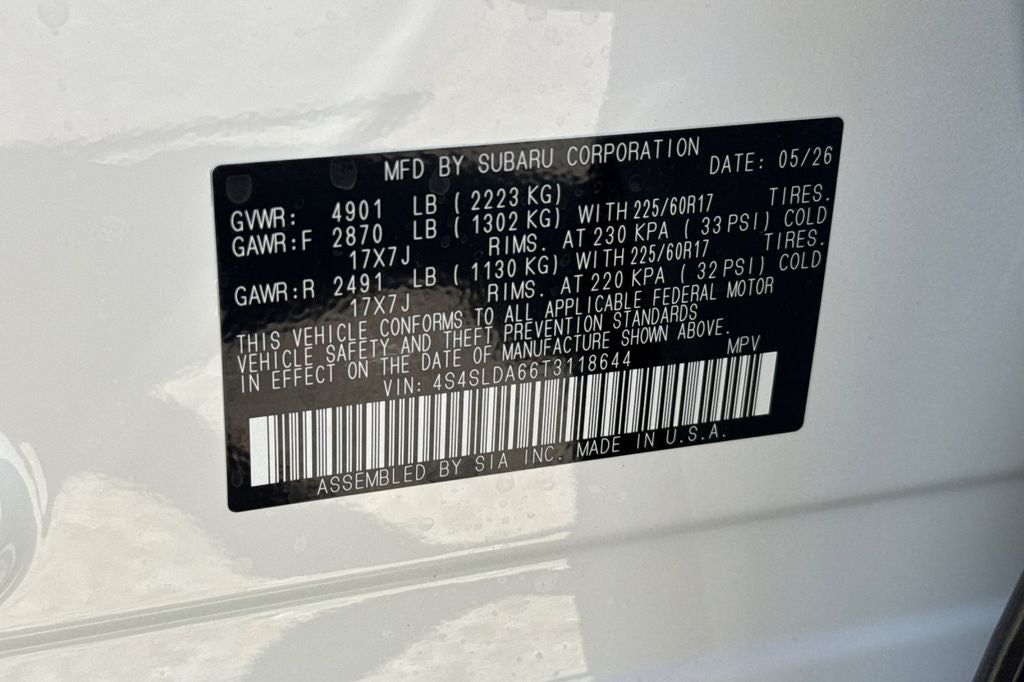 2026 Subaru FORESTER Standard Model