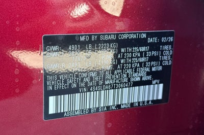 2026 Subaru Forester Standard Model