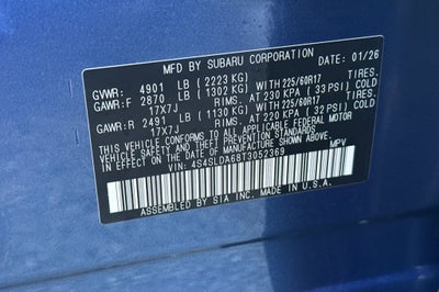 2026 Subaru Forester Standard Model