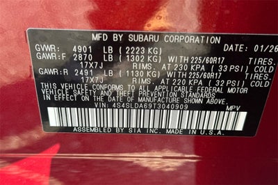 2026 Subaru Forester Standard Model