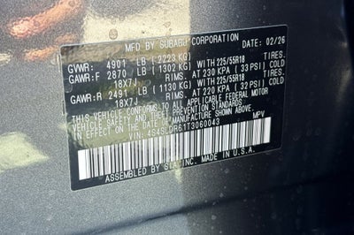 2026 Subaru Forester Limited