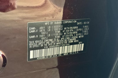 2026 Subaru Forester Limited