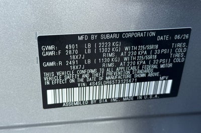 2026 Subaru FORESTER Limited