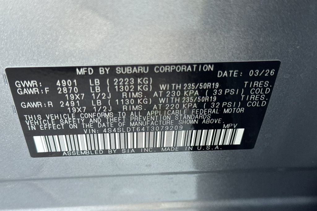 2026 Subaru Forester Touring