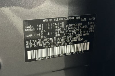 2026 Subaru Forester Hybrid Premium Hybrid