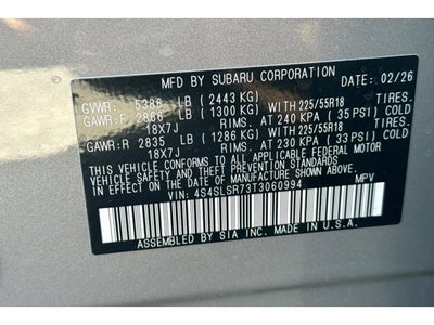 2026 Subaru Forester Hybrid Limited Hybrid