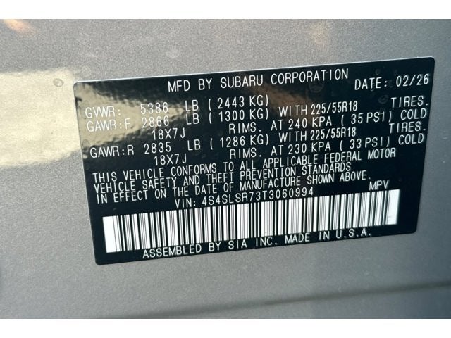 2026 Subaru Forester Hybrid Limited Hybrid