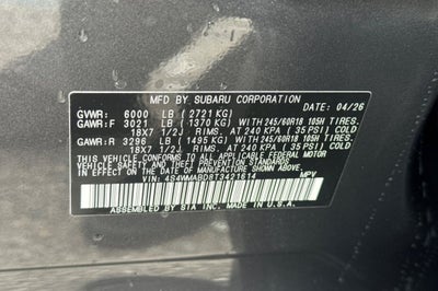 2026 Subaru Ascent Premium 7-Passenger