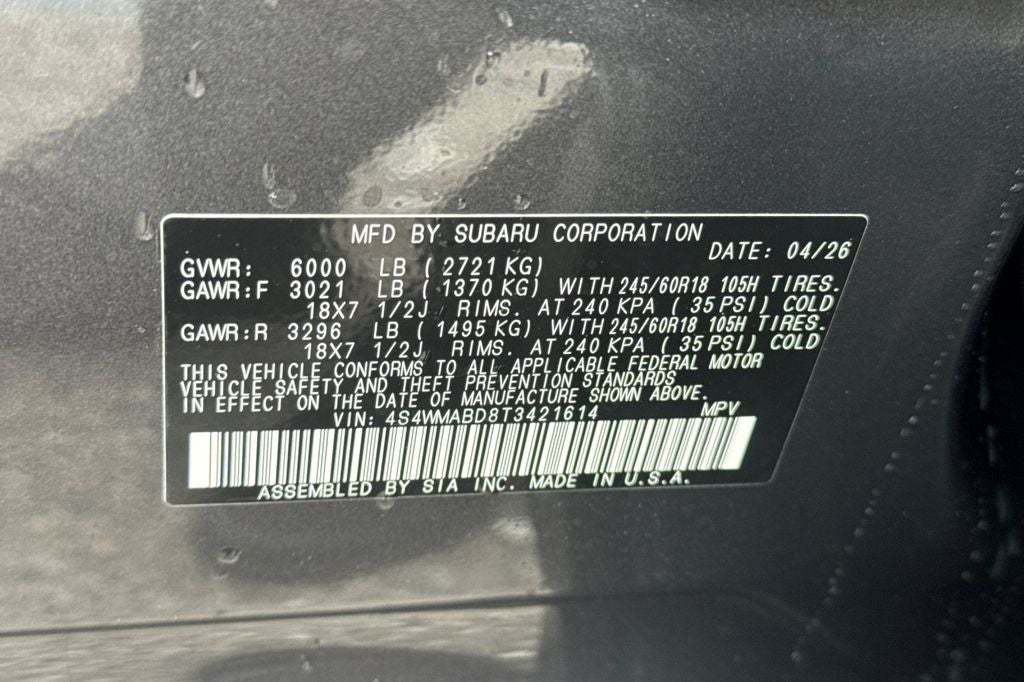 2026 Subaru Ascent Premium 7-Passenger