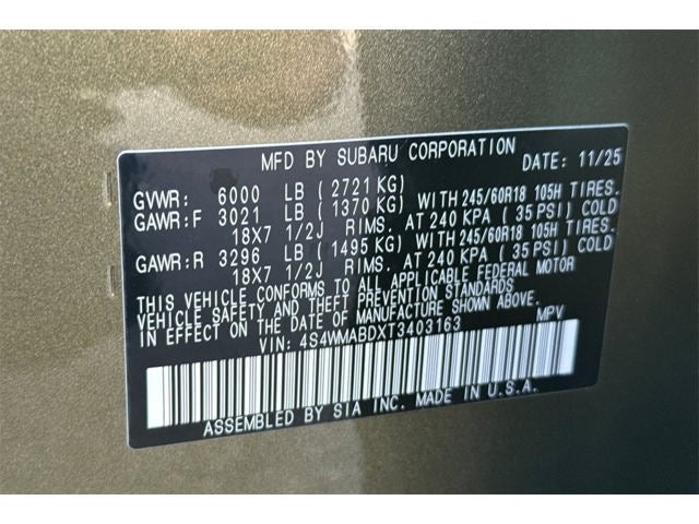 2026 Subaru Ascent Premium 7-Passenger